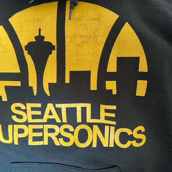 Seattle SuperSonics - vintage hoodie - Medium - Picture 3 of 3